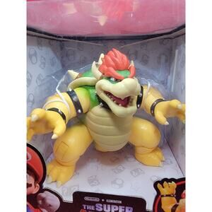 Bowser Fire Breathing Effect Figurine Super Mario Bros Movie Jakks 2023